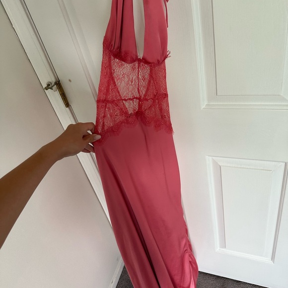 Meshki Pink Halter Maxi Dinah Dress - Picture 9 of 9